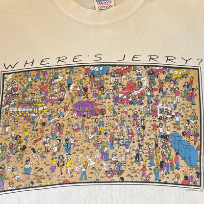 00's GILDAN  WHERE'S JERRY 　ウォーリーを探せ パロディT 白 (M)/B2493T-SO