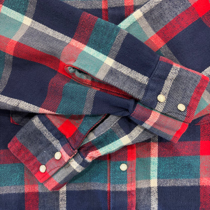 90's  Frostproof  ウエスタン ネルシャツ ターコイズブルー、ネイビー、赤 XL /B3157SH-SO