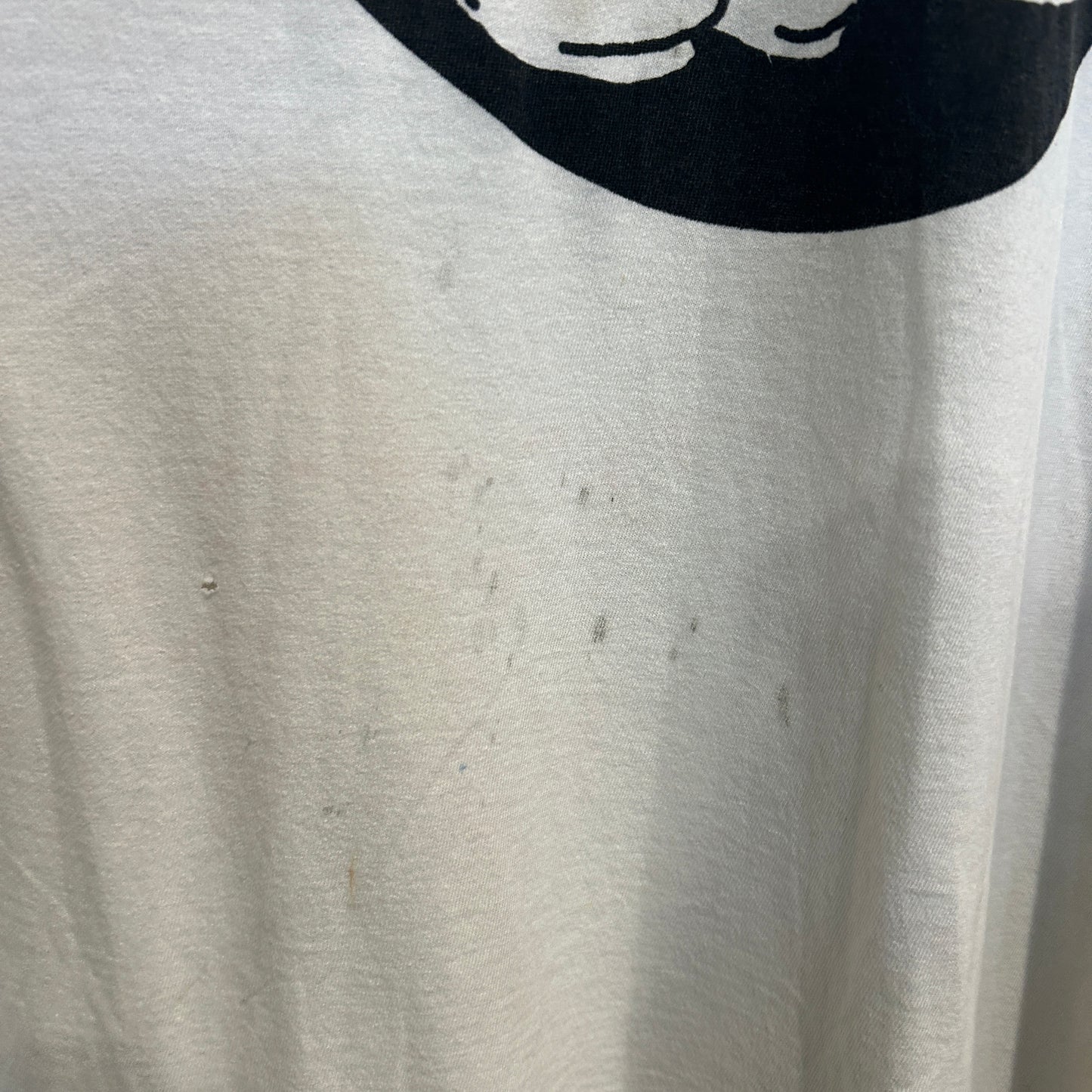 80's Fruit of the loom ディズニー ミッキーマウス キャラクターTシャツ 白 (L)/A6543T-SO