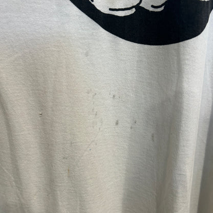 80's Fruit of the loom ディズニー ミッキーマウス キャラクターTシャツ 白 (L)/A6543T-SO