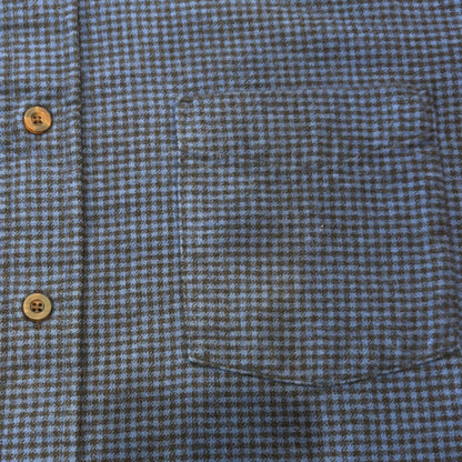 90's  L.L.Bean  ギンガムチェックシャツ 青 XL /A8392SH-SO