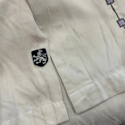 Nat Nast 半袖シャツ 刺繍 白 (XL)/A3712SH-SO