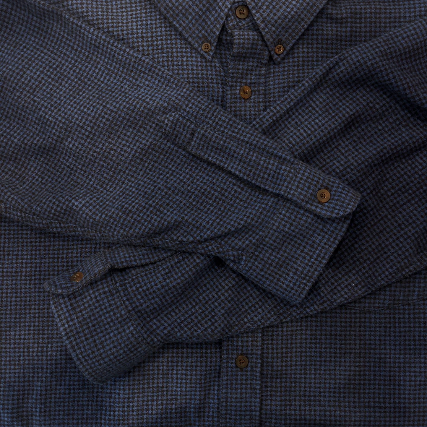 90's  L.L.Bean  ギンガムチェックシャツ 青 XL /A8392SH-SO