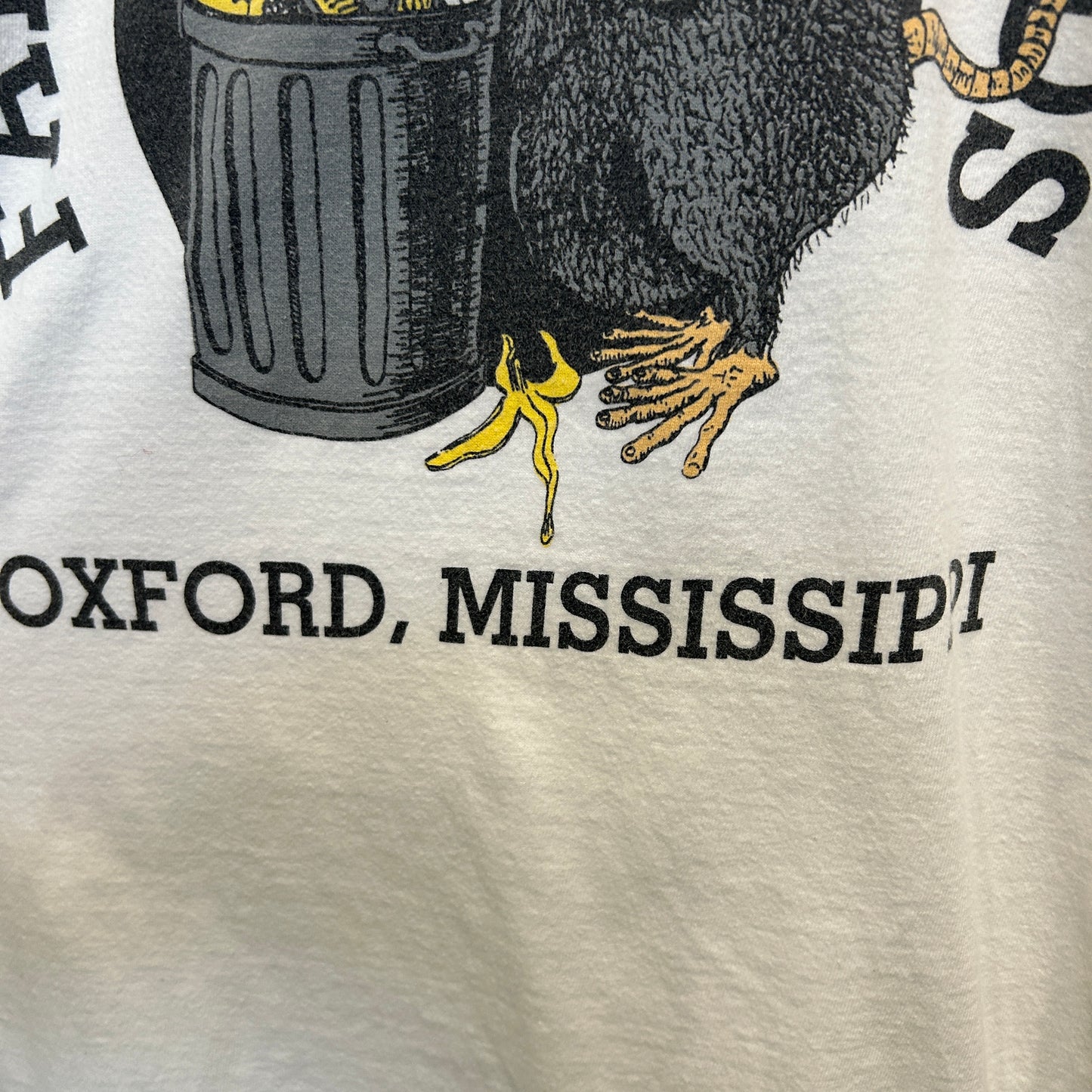 00's オックスフォード Fat Possum Records レーベルTシャツ 白 (サイズ不明)/C1048T-SO