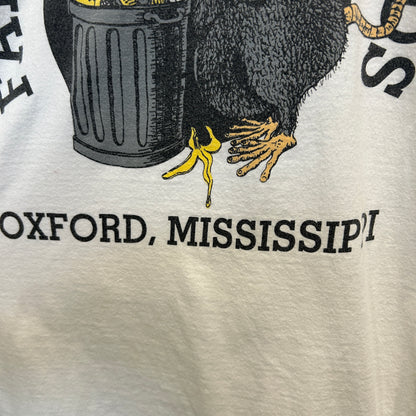 00's オックスフォード Fat Possum Records レーベルTシャツ 白 (サイズ不明)/C1048T-SO