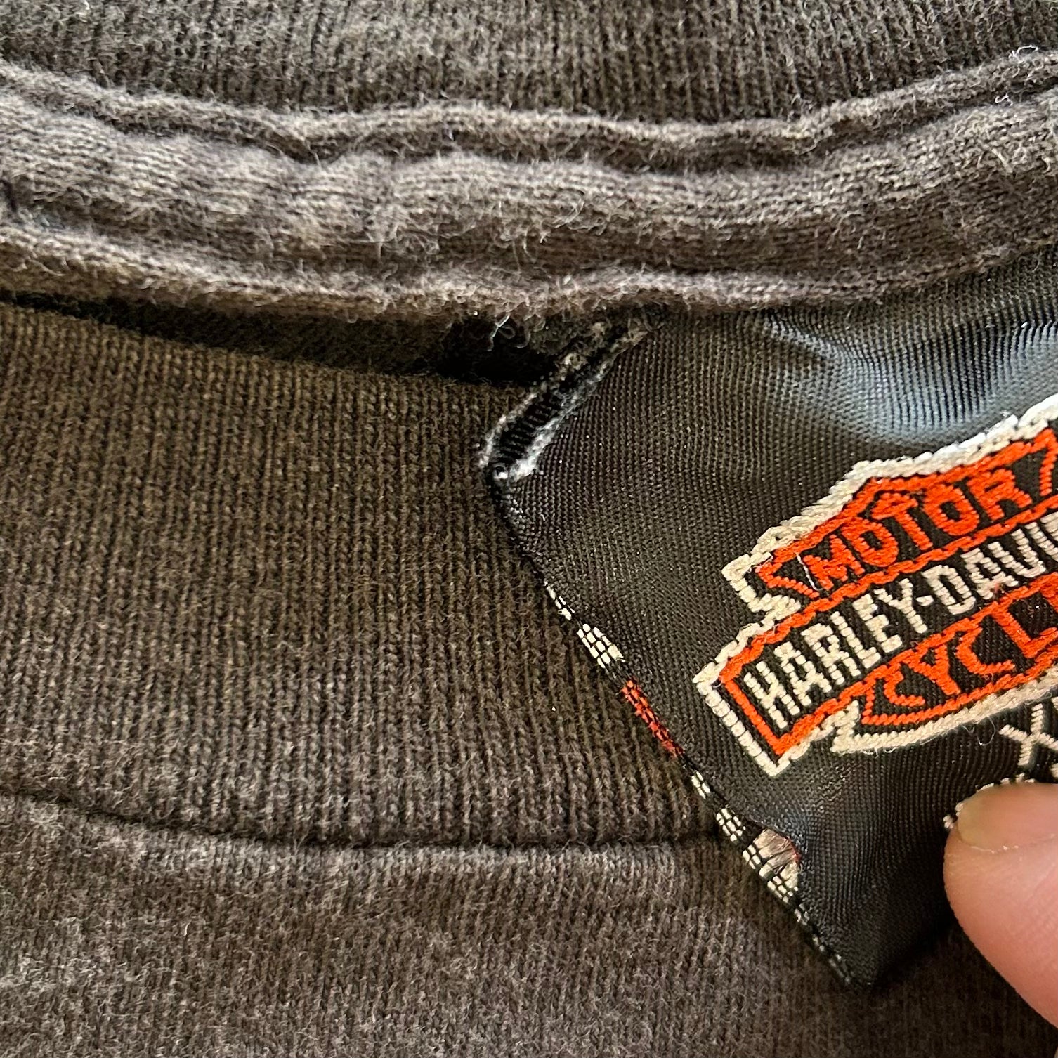 Harley Davidson フレイム　ロゴ　ロンT HARLEY DAVIDSON 00s フレイム 定番ロゴ ロンT - メルカリ
