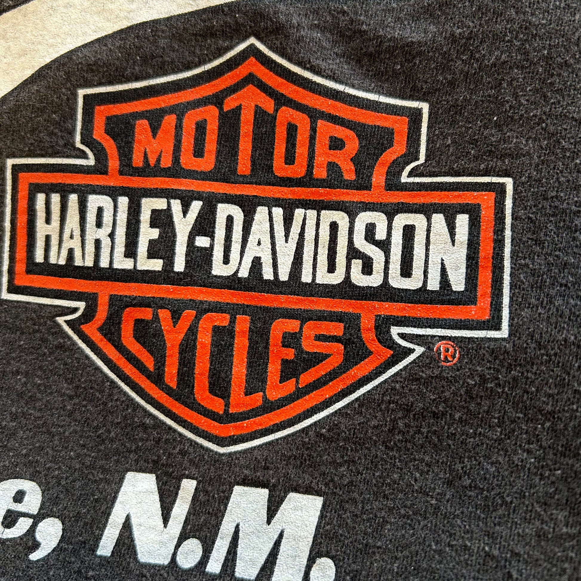 90's Harley-Davidson タイガー フレイムプリントロンT 黒（XL