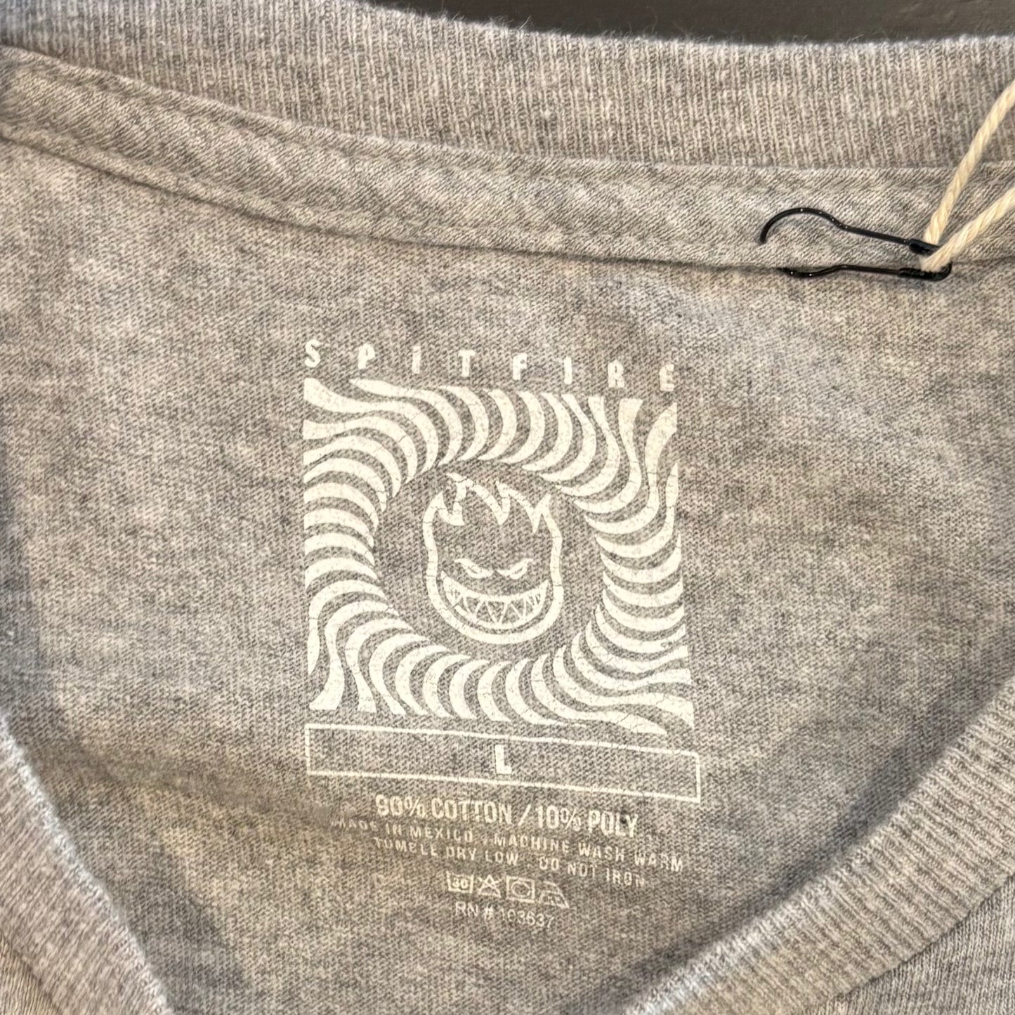00's SPITFIRE Bighead スケーターTシャツ グレー (L)/B1955T-SO