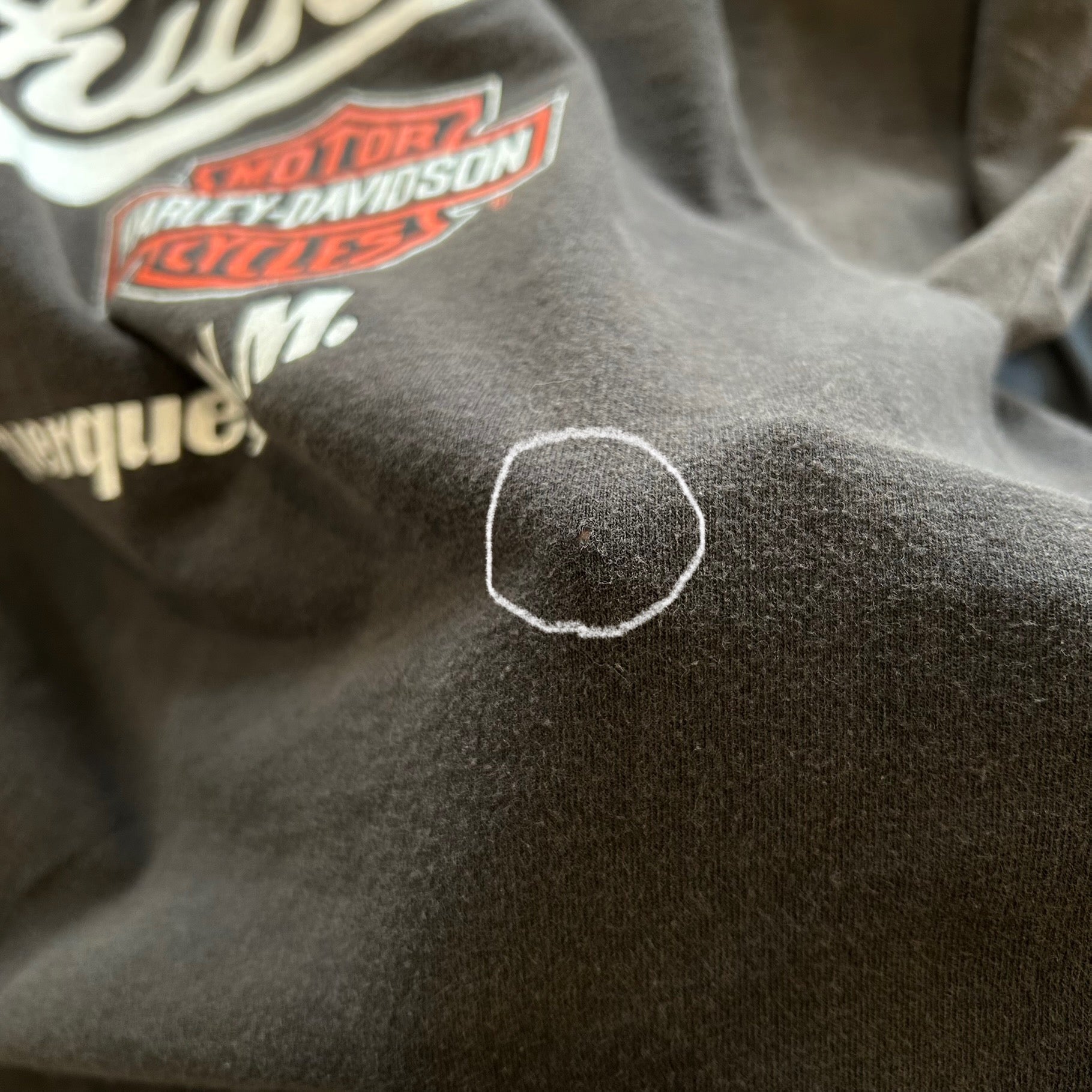 90's Harley-Davidson タイガー フレイムプリントロンT 黒（XL