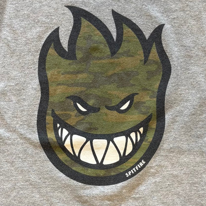 00's SPITFIRE Bighead スケーターTシャツ グレー (L)/B1955T-SO