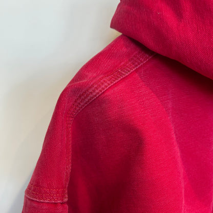 90's Carhartt カーハート "Askco Electric Supply" 企業ロゴ アクティブジャケット 赤 (サイズ不明)/C0193J-SO