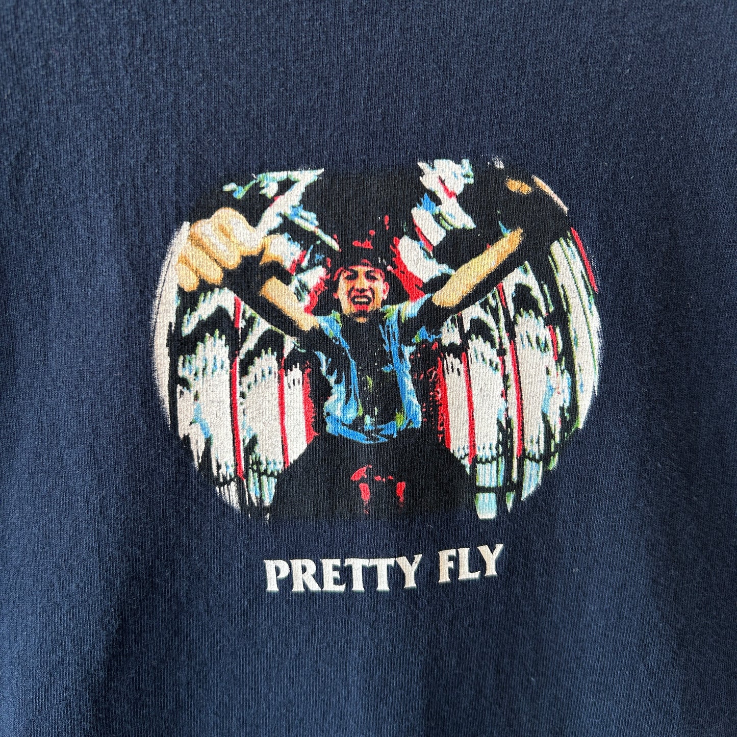 90's The Offspring オフスプリング "Pretty Fly" バンドTシャツ Americana giant ネイビー(L)/A2745