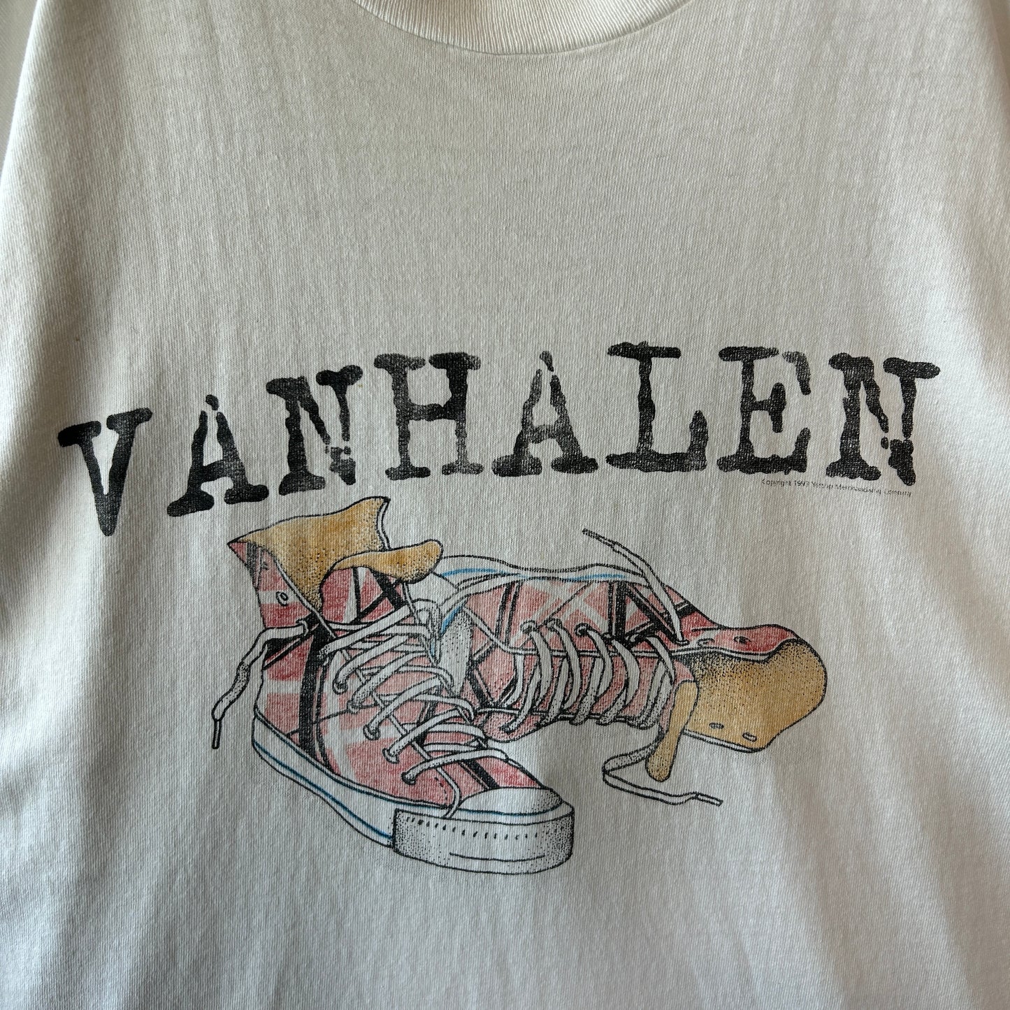90's Van Halen　ヴァン・ヘイレン 1993　ツアーTシャツ バンドT 白 (L)/A3687T-SO