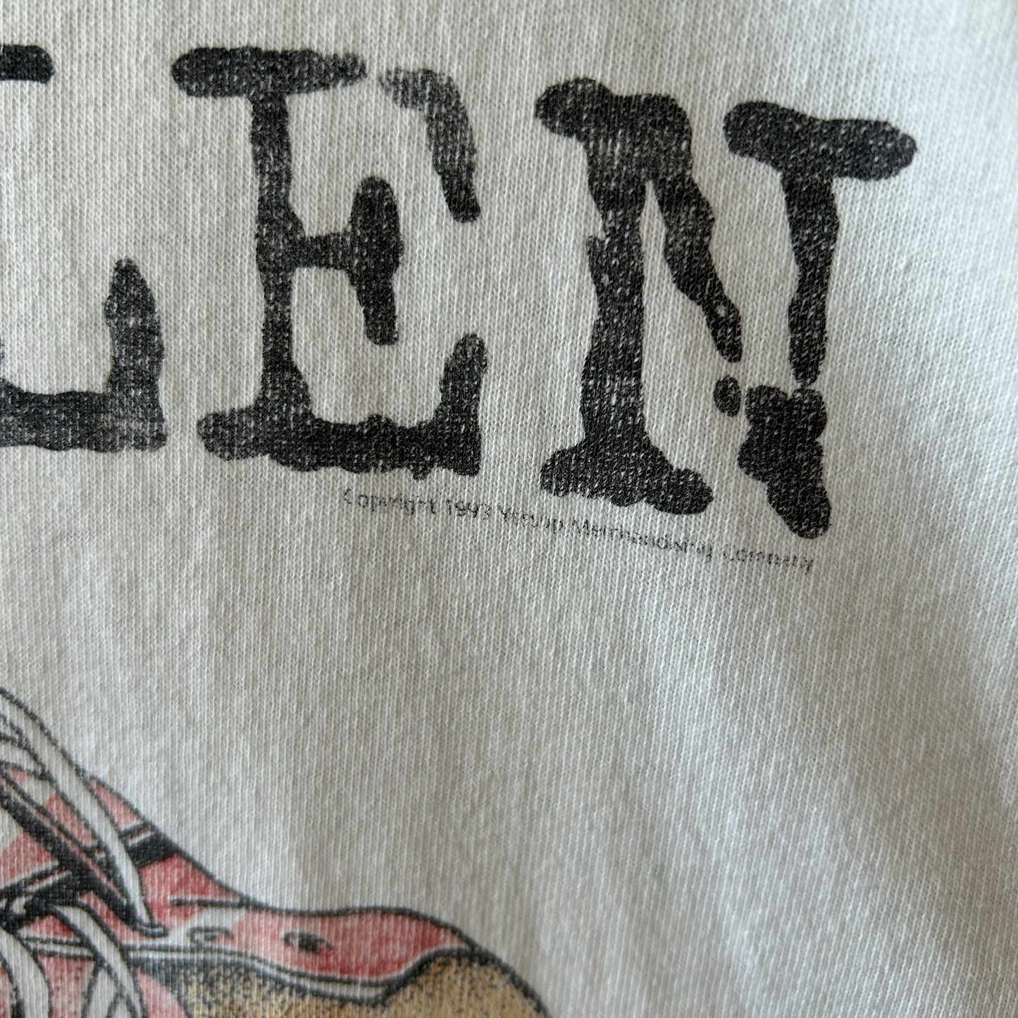 90's Van Halen　ヴァン・ヘイレン 1993　ツアーTシャツ バンドT 白 (L)/A3687T-SO