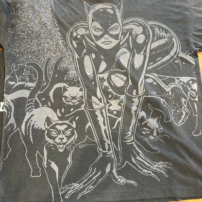 90's SSI キャット・ウーマン キャラクターTシャツ  バットマン DC COMICS 黒(XL)/A6763T-SO