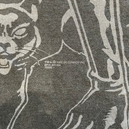 90's SSI キャット・ウーマン キャラクターTシャツ  バットマン DC COMICS 黒(XL)/A6763T-SO