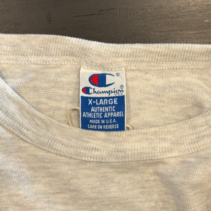 90's Champion RHODE ISLAND STATE POLICE Tシャツ 白 (XL)/A4104T-SO