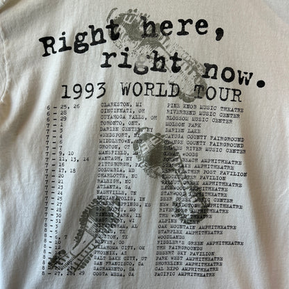 90's Van Halen　ヴァン・ヘイレン 1993　ツアーTシャツ バンドT 白 (L)/A3687T-SO