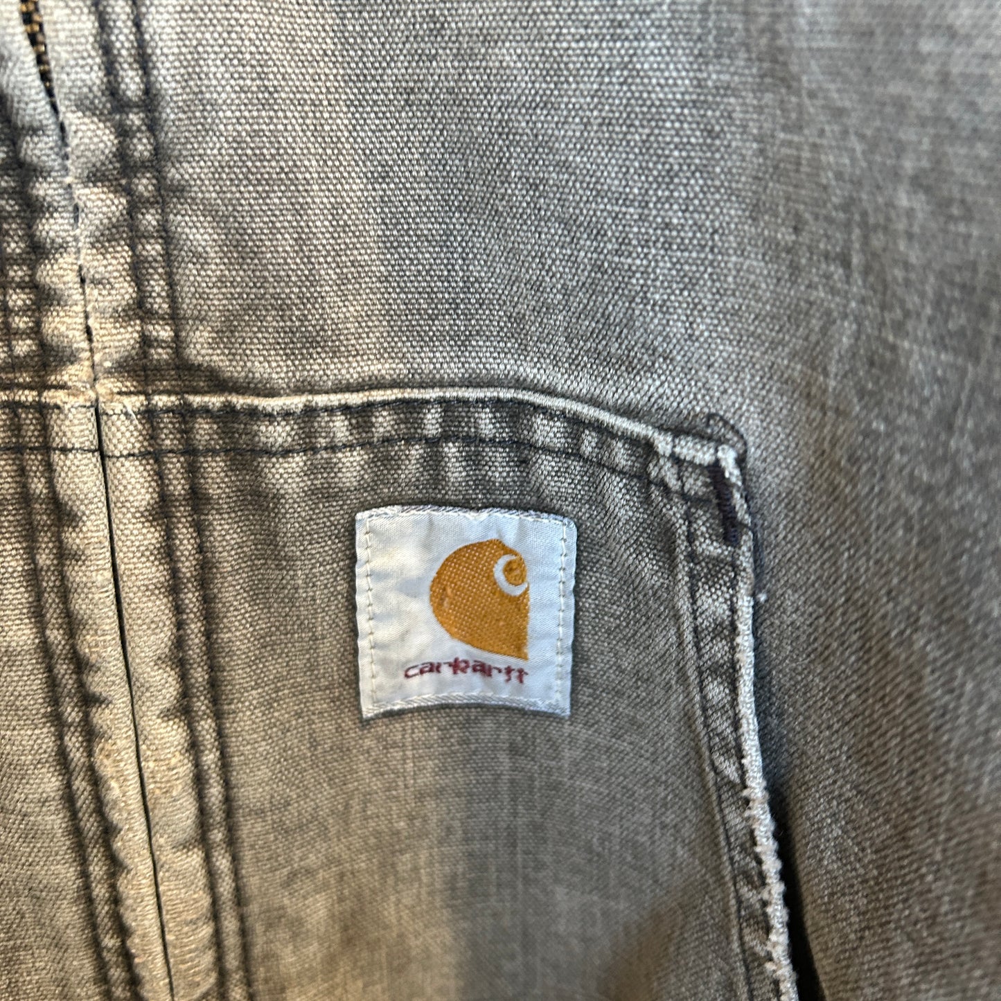 90's Carhartt カーハート アクティブジャケット フェード  ブラウン(L)/B3408J-SO