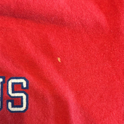 80's Russell COLUMBUS COLLEGE BASEBALL カレッジTシャツ 赤 (L)/A6890T-SO