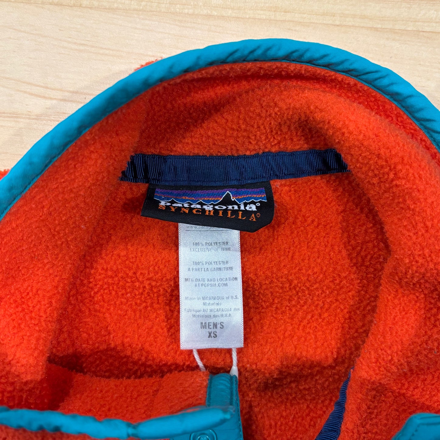 00's Patagonia シンチラスナップT フリースプルオーバー オレンジ  (XS)/A8759F-SO