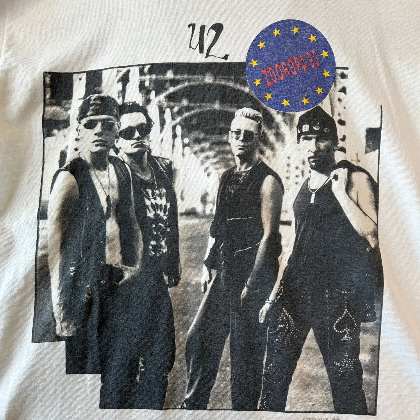 90's U2 ユーツー ZOOROPA '93 ツアーTシャツ バンドT 白(L)/A3496T-SO