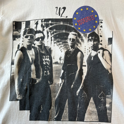 90's U2 ユーツー ZOOROPA '93 ツアーTシャツ バンドT 白(L)/A3496T-SO