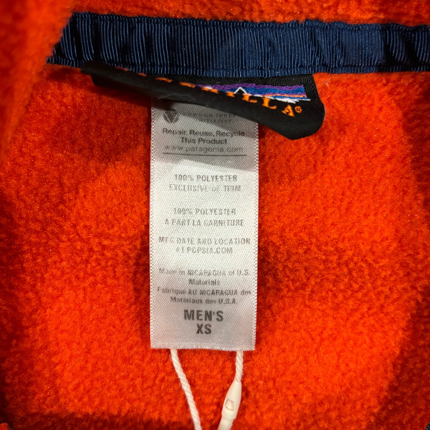 00's Patagonia シンチラスナップT フリースプルオーバー オレンジ  (XS)/A8759F-SO