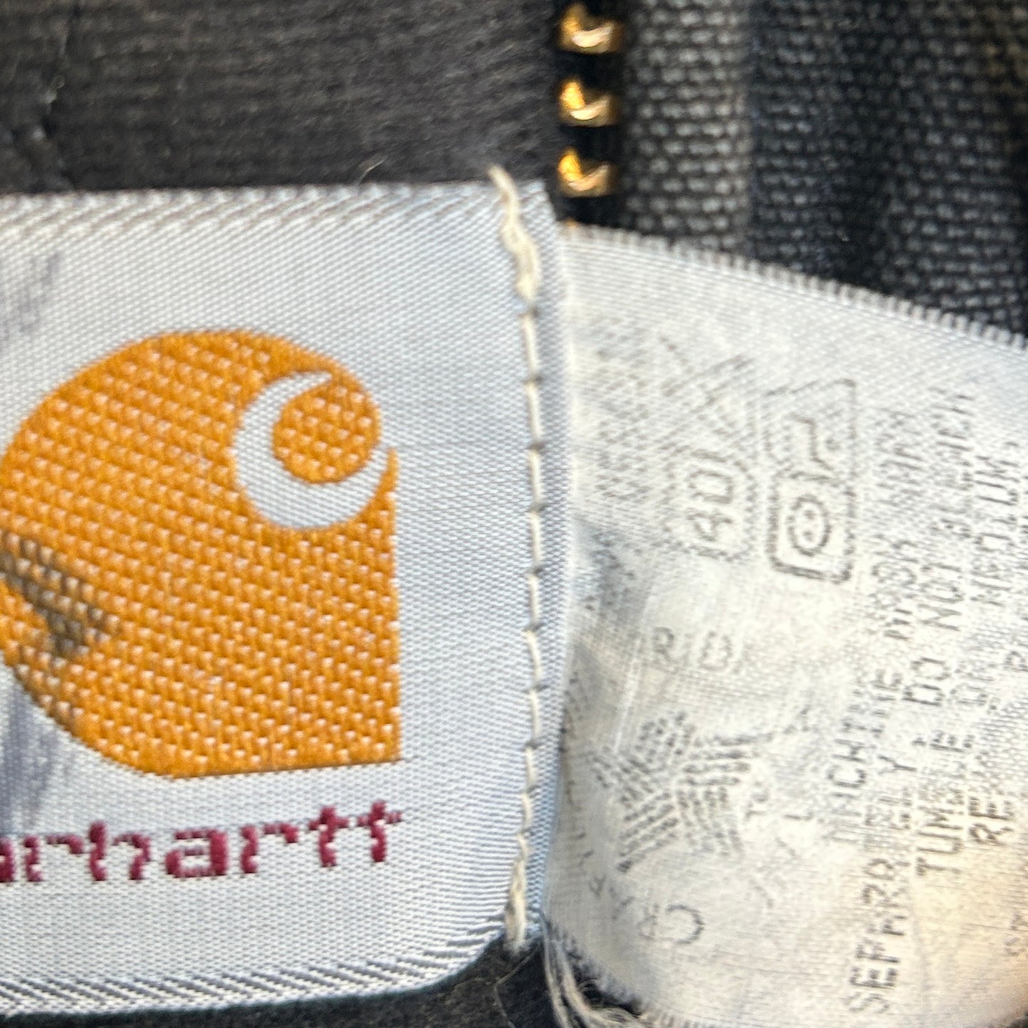 90's  Carhartt カーハート  アクティブジャケット 企業刺繍 黒 J04 BLK (XL)/B3404J-SO