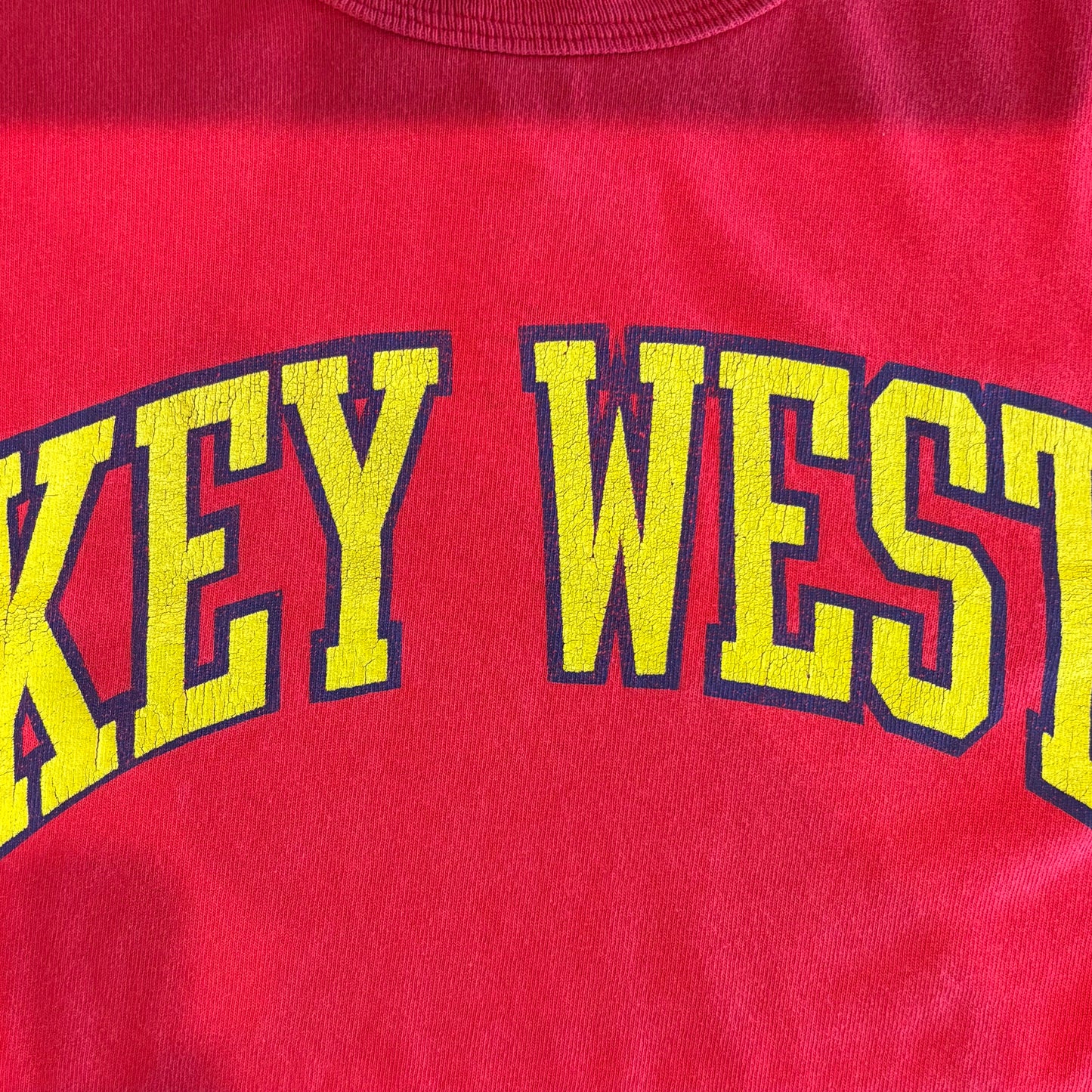 90's Champion KEY WEST 都市 Tシャツ 赤 (XL)/A3767T-SO