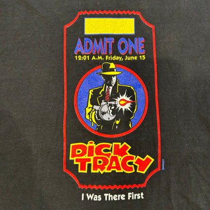 90's Disney DICK TRACY ディックトレーシー コミック ムービーTシャツ 黒(XL)/A6520T-SO