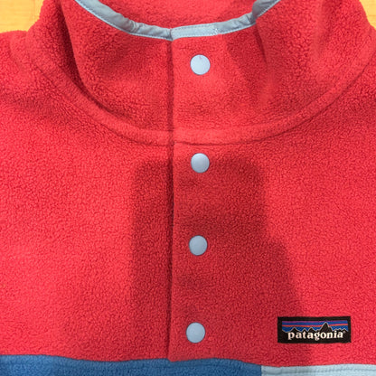 00's Patagonia シンチラスナップT フリースプルオーバー ローズ / シアン (L)/B3162F-SO