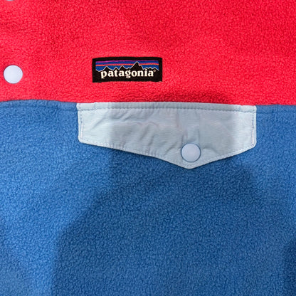 00's Patagonia シンチラスナップT フリースプルオーバー ローズ / シアン (L)/B3162F-SO