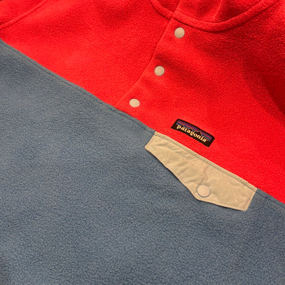 00's Patagonia シンチラスナップT フリースプルオーバー ローズ / シアン (L)/B3162F-SO