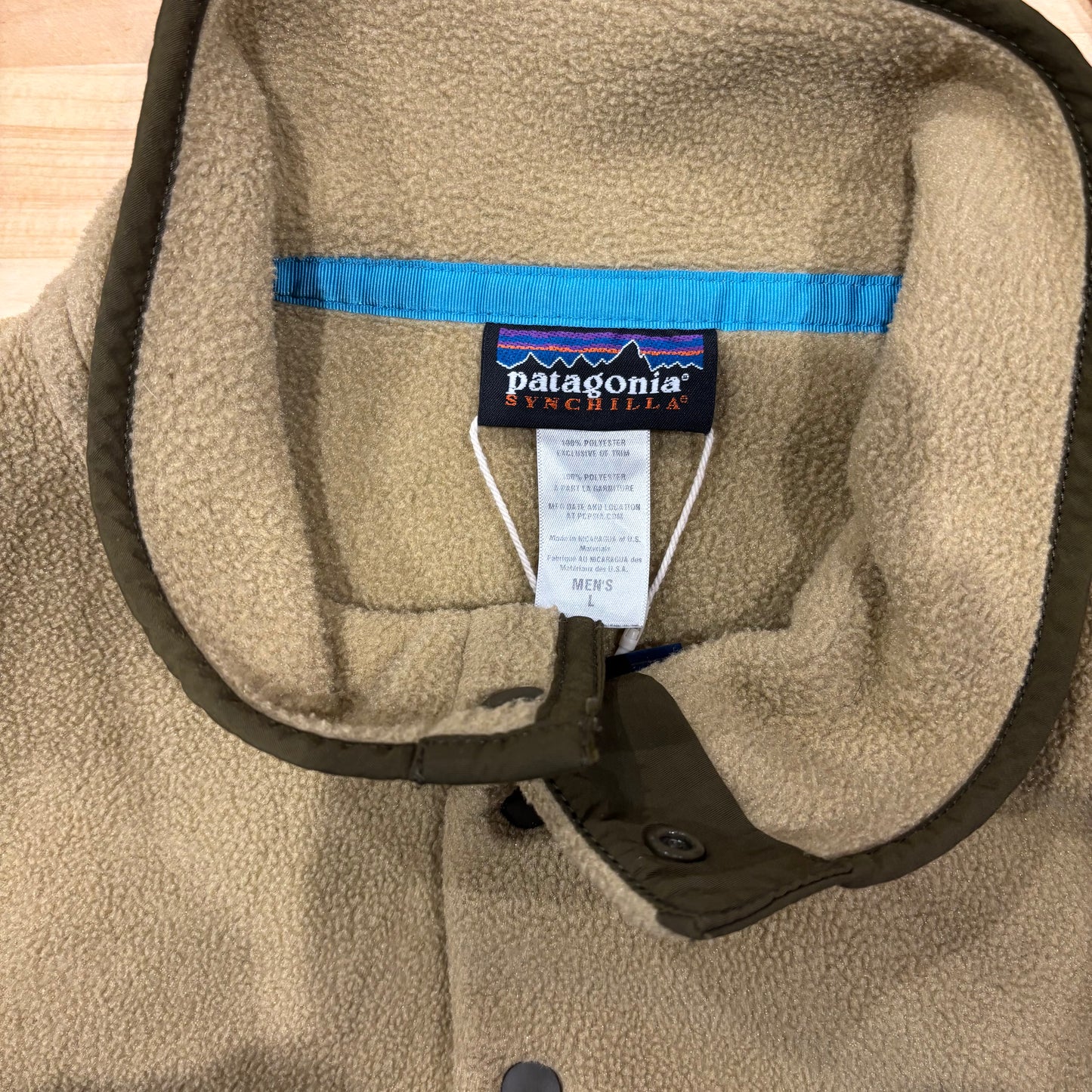 00's Patagonia シンチラスナップT フリースプルオーバー (L)/B3163F-SO