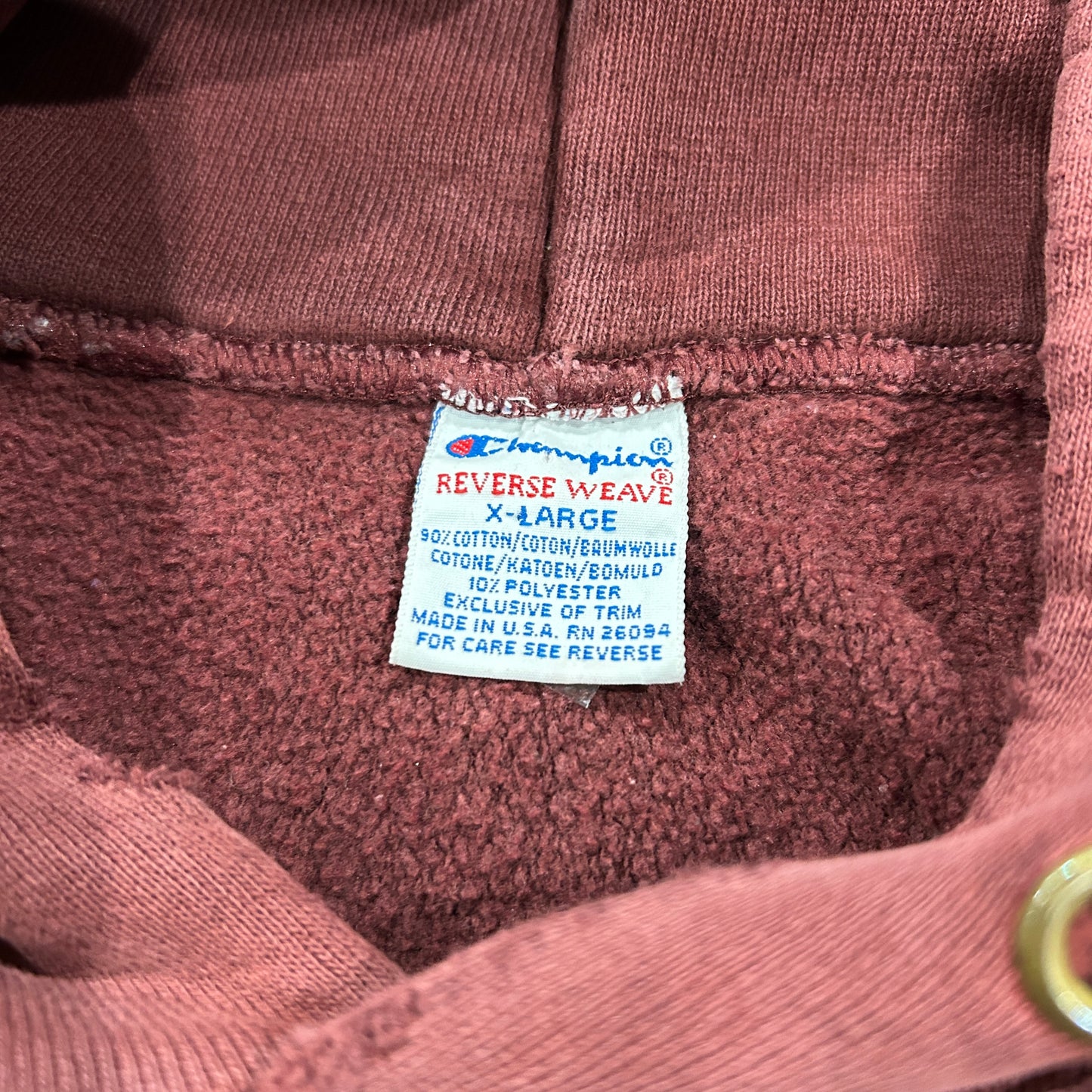 90's champion reverse weave "HARVARD" チャンピオン リバースウィーブ ハーバード えんじ (XL)/A7642S-SO