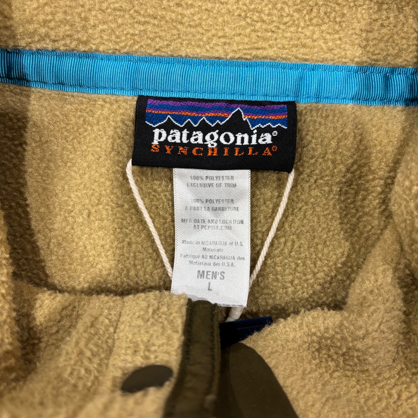 00's Patagonia シンチラスナップT フリースプルオーバー (L)/B3163F-SO