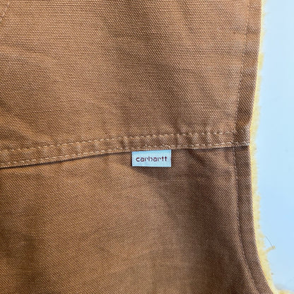 80's Carhartt カーハート ダックボアベスト ブラウン 6SV(XL)/B0813V-SO