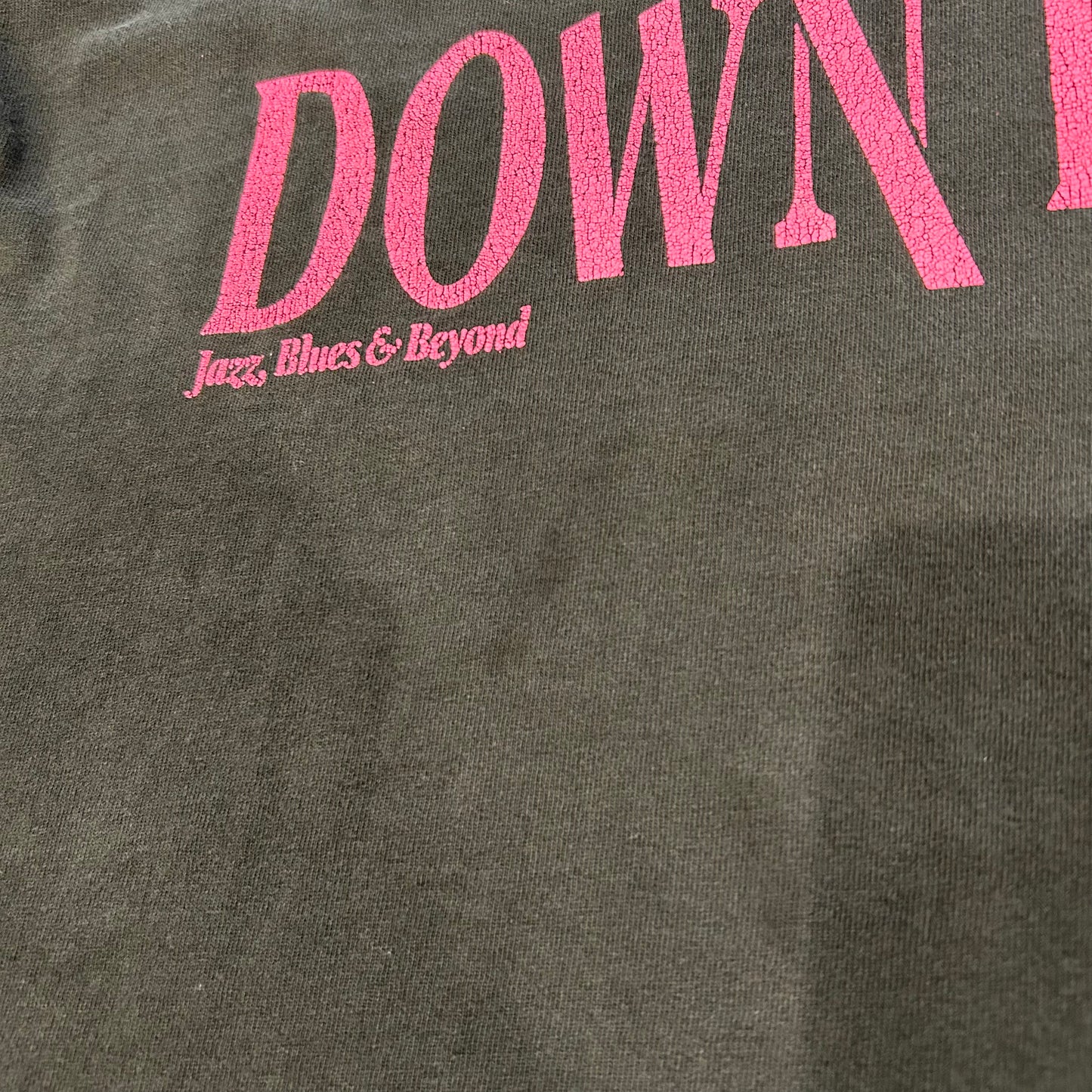 90's DOWN BEAT MAGAZIN 雑誌 Jazz Tシャツ ディジー・ガレスピー 黒(XL)/B2447T-SO