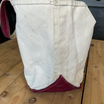 90's L.L.Bean Boat&Tote キャンバストートバッグ バーガンディー /A9306AC-SO