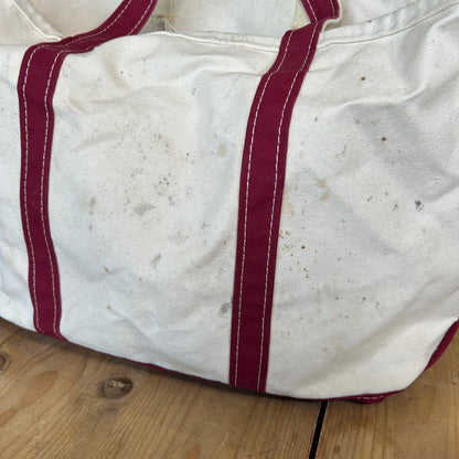 90's L.L.Bean Boat&Tote キャンバストートバッグ バーガンディー /A9306AC-SO