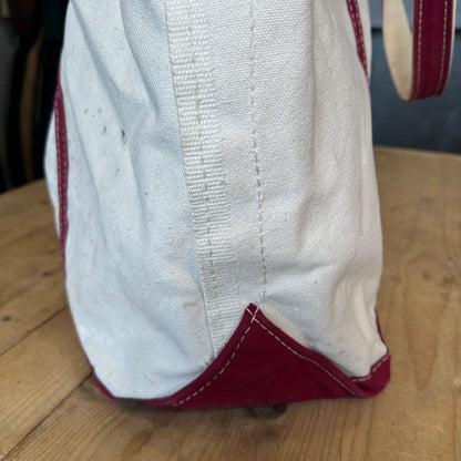 90's L.L.Bean Boat&Tote キャンバストートバッグ バーガンディー /A9306AC-SO