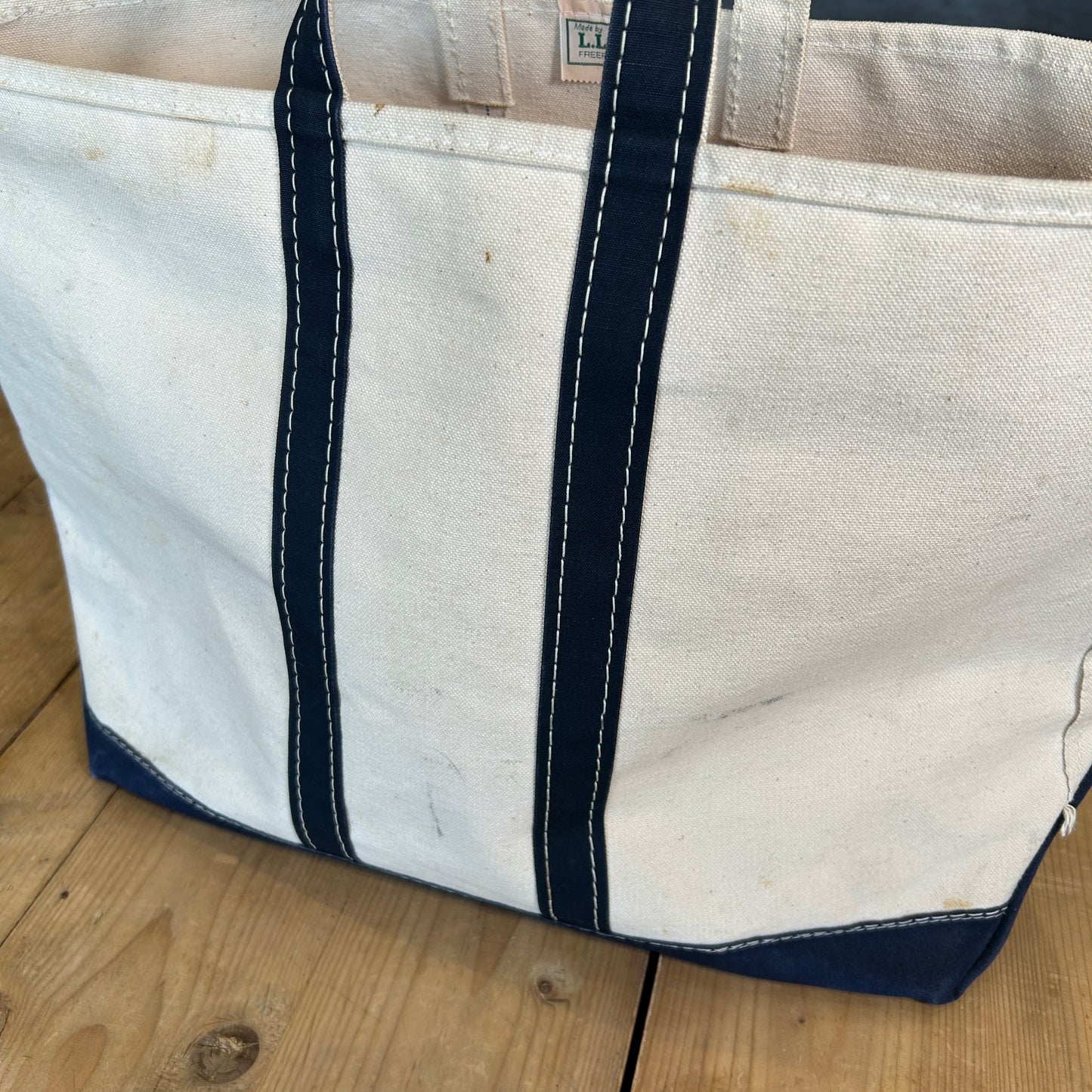 80's L.L.Bean Boat&Tote キャンバストートバッグ ショートハンドル /A9739AC-SO