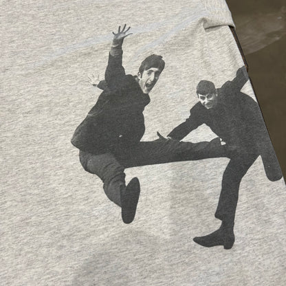 90's CRONIES THE BEATLES ビートルズ メンバーフォトTシャツ グレー(XL)A7106T-SO