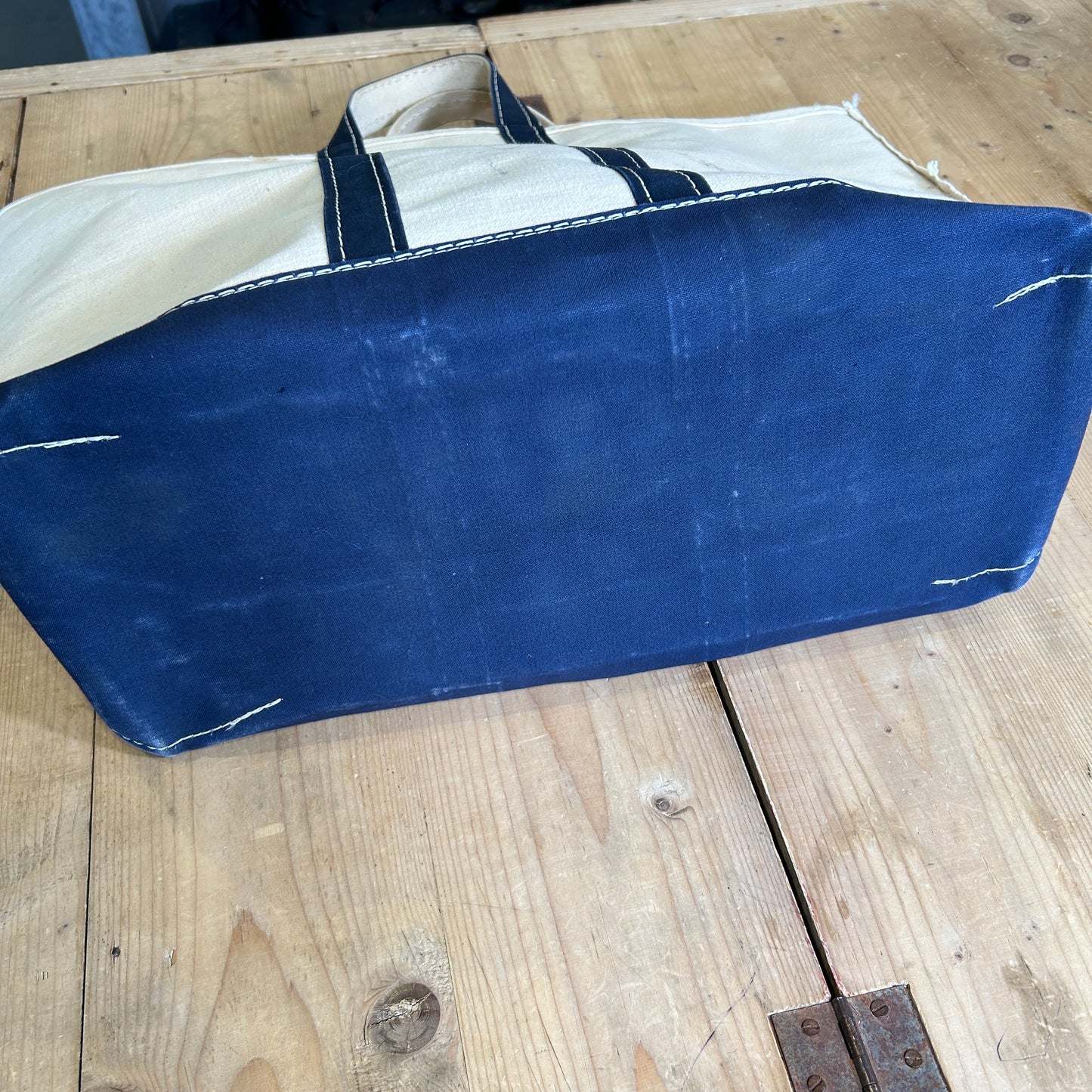 80's L.L.Bean Boat&Tote キャンバストートバッグ ショートハンドル /A9739AC-SO