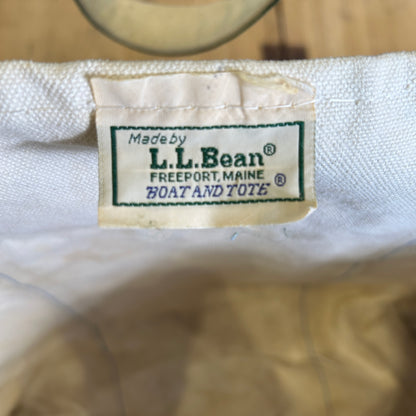 80's L.LBean エルエルビーン Boat&Tote キャンバストート 刺繍有り グリーン/A9303AC-SO