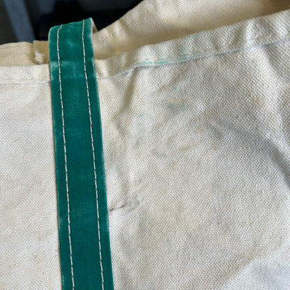 80's L.LBean エルエルビーン Boat&Tote キャンバストート 刺繍有り グリーン/A9303AC-SO