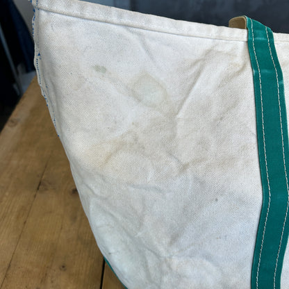 80's L.LBean エルエルビーン Boat&Tote キャンバストート 刺繍有り グリーン/A9303AC-SO