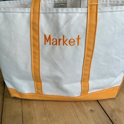 L.L.Bean エルエルビーン Boat&Tote キャンバストートバッグ 刺繍有り オレンジ/A9773AC-SO