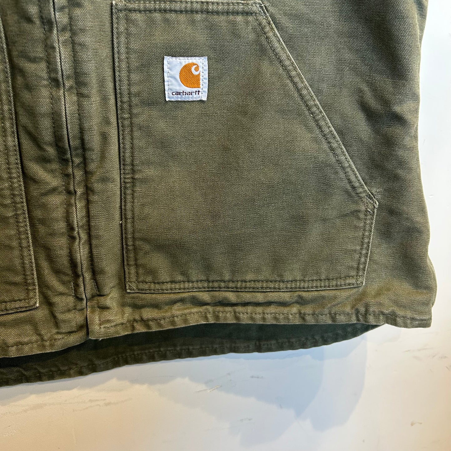 00's Carhartt  カーハート ダックベスト WV001 LOV(L-R)/B0806V-SO